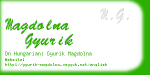 magdolna gyurik business card